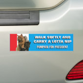 Loop zacht en draag Nip Pumpkin voor President Bumpersticker (Op auto)
