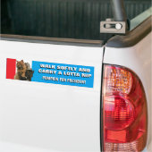Loop zacht en draag Nip Pumpkin voor President Bumpersticker (Op Truck)