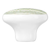 Loopard-afdruk op gestreepte achtergrond. keramische knop (Zijkant)