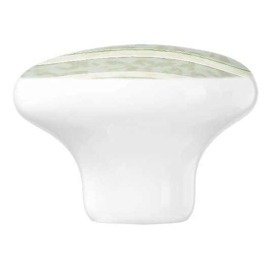 Loopard-afdruk op gestreepte achtergrond. keramische knop (Zijkant)