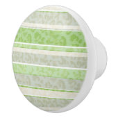 Loopard-afdruk op gestreepte achtergrond. keramische knop (Rechts)