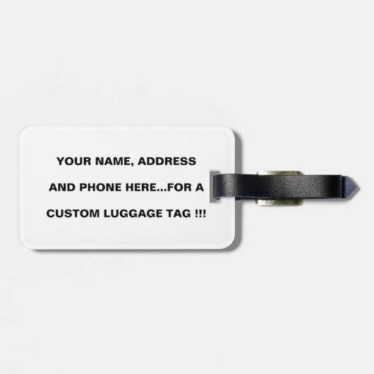 Loopard in Rest Bagagelabel (Achterkant horizontaal)