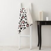 Loopard of jaguar naadloos patroon, getextureerde sherpa deken (In situ)