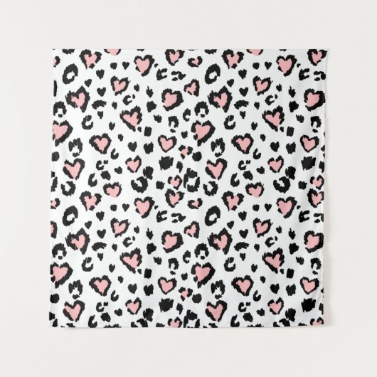 Loopard of jaguar naadloos patroon, getextureerde  wandkleed (Voorkant)