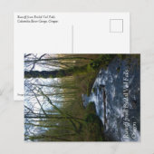 Loopbaan bij de Herfsten van Bridal Veil, OF Briefkaart (Voorkant / Achterkant)