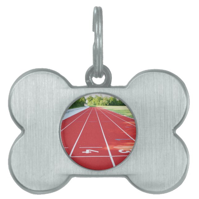 Loopbaan en veld huisdieren naamplaatje (voorkant)