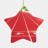 Loopbaan en veld keramisch ornament (Voorkant)