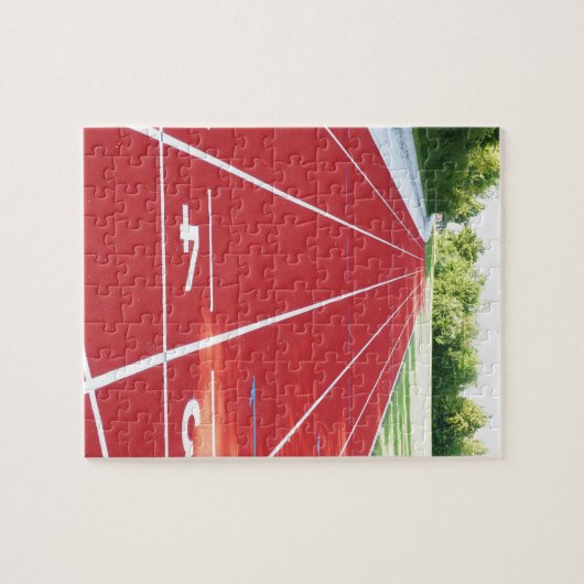 Loopbaan en veld legpuzzel (Horizontaal)