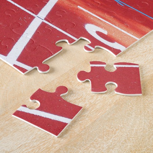 Loopbaan en veld legpuzzel (Zijkant)