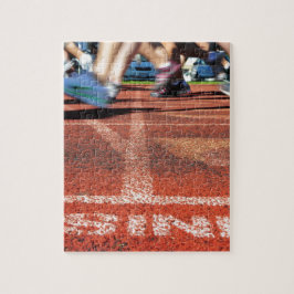 Loopbaan en veld legpuzzel