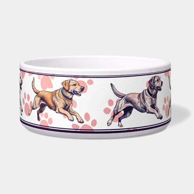 Loopbaan Labrador Retrievers Bowl Voerbakje (Voorkant)