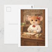 Loopbaan Muis als Bankbediende Briefkaart (Voorkant / Achterkant)