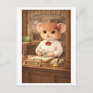 Loopbaan Muis als Bankbediende Briefkaart