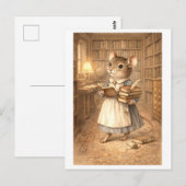 Loopbaan Muis als Bibliothecaris Briefkaart (Voorkant / Achterkant)