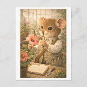 Loopbaan Muis als Botanicus Briefkaart