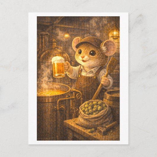Loopbaan Muis als Brouwer Briefkaart (Voorkant)