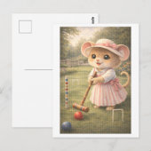Loopbaan Muis als Croquetspeler Briefkaart (Voorkant / Achterkant)