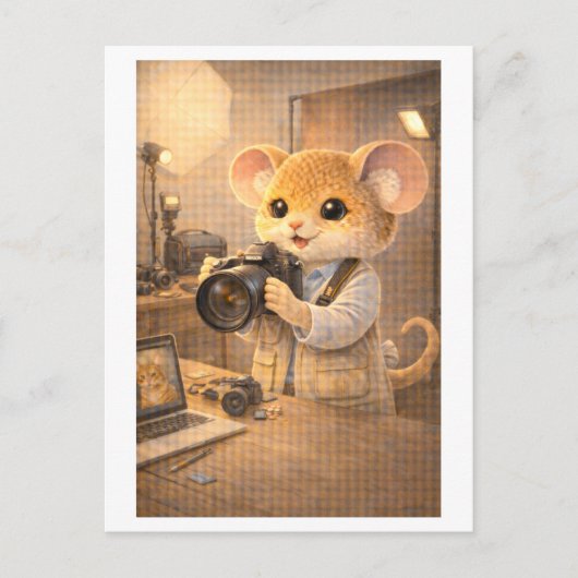 Loopbaan Muis als Fotograaf Briefkaart (Voorkant)