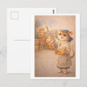 Loopbaan Muis als fresco-schilder Briefkaart (Voorkant / Achterkant)