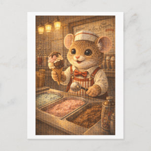 Loopbaan Muis als ijsverkoper Briefkaart