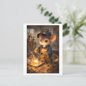 Loopbaan Muis als lasser Briefkaart (Staand voorkant)