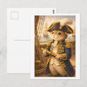 Loopbaan Muis als marine-admiraal Briefkaart (Voorkant / Achterkant)