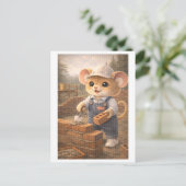 Loopbaan Muis als Metselaar Briefkaart (Staand voorkant)