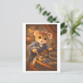 Loopbaan Muis als monteur Briefkaart (Staand voorkant)