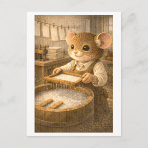 Loopbaan Muis als Papiermaker Briefkaart
