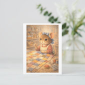 Loopbaan Muis als Quilter Briefkaart (Staand voorkant)