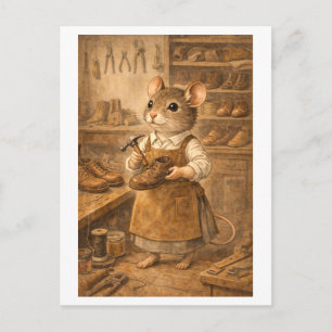 Loopbaan Muis als Schoenmaker Briefkaart