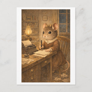 Loopbaan Muis als Schrijver/Auteur Briefkaart