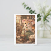 Loopbaan Muis als Spinner Briefkaart (Staand voorkant)