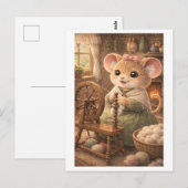 Loopbaan Muis als Spinner Briefkaart (Voorkant / Achterkant)