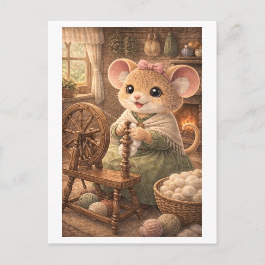 Loopbaan Muis als Spinner Briefkaart (Voorkant)