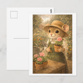 Loopbaan Muis als tuinman Briefkaart (Voorkant / Achterkant)