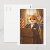 Loopbaan Muis als US President Briefkaart (Voorkant / Achterkant)