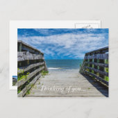 Loopbaan naar het paradijs denken aan je Briefkaar Briefkaart (Voorkant / Achterkant)