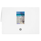 Loopbaan naar het strand wenskaart (Achterkant Horizontaal)