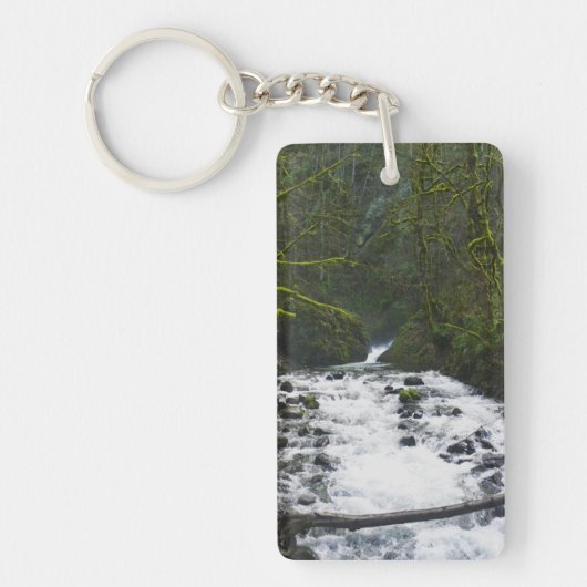 Loopbaan van de Herfsten van Bridal Veil, Oregon Sleutelhanger (Voorkant)