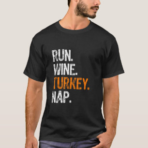 Loopbaan van de Thanksgiving van de wijngaard Turk T-shirt