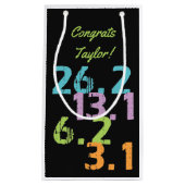 loopbaanafstanden met thema klein cadeauzakje (Voorkant)