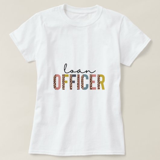Loopbaanofficier hypotheekleninggever hypotheeklen t-shirt (Design voorkant)