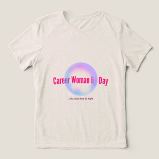 Loopbaanvrouw overdag, uitgeputte moeder 's nachts Tri-Blend shirt