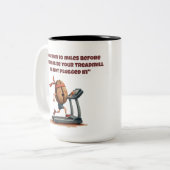 loopband niet aangesloten op grappige mok (Voorkant links)