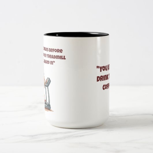 loopband niet aangesloten op grappige mok (Center)