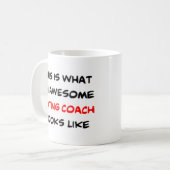 loopcoach, geweldige koffiemok (Voorkant links)