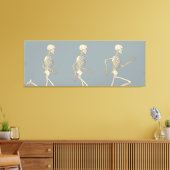 Loopcyclus van menselijk skelet canvas afdruk (Insitu (Woonkamer))