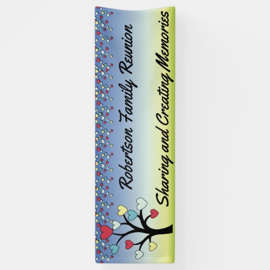 Loopende gezinshereniging spandoek (Verticaal)