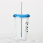 Loopende honden komen gewoon voor natuurlijke acry acryl drinkbeker (Rechts)